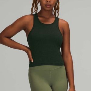lululemon athletica Dark Green Crop Top